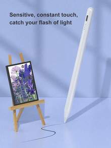 White Stylus Pen 90mAh Capacity Stylus Pen With Anti-Mistouch And Tilt Sensing Function, Compatible With 2022 10 (10.9 Inch), Air 4/5/6/M4, 2025 A16 (11 Inch), Air 11/13 Inch (M3/M2), Pro 11/12.9 Inch White With Replacement Nibs And Box, Spring Gift Birthday Gift - Multicolor - View 3