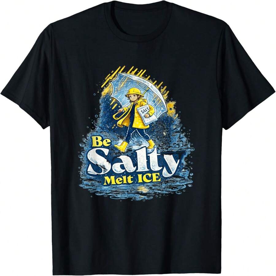 Salty Joke, Political Meme, Viral Political Quote T-Shirt - 黑色 - 查看 1