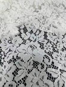 优雅女士白色蕾丝镂空领长袖衬衫，适合日常休闲穿着、海滩度假及作为沙滩罩衫，夏季度假装扮，春季服装，女士沙滩装，优雅女士衬衫，女士度假装扮，女士休闲衬衫，白色衬衫 - 白色 - 查看 8