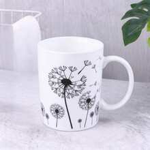 Akcesoria łazienkowe z wzorem mniszka lekarskiego, kubek, kubek do płukania - Biały - Zobacz 10