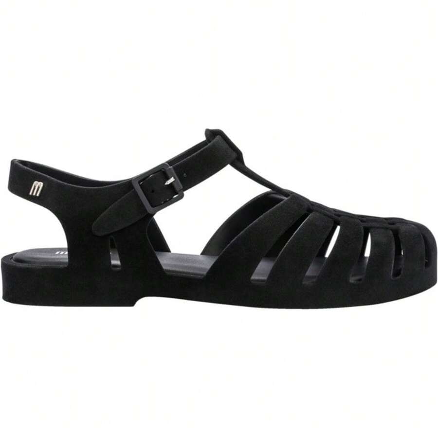 Melissa  Womens Mel Possession Velvet Ad Sandals - 黑色植絨 - 查看 1