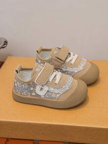 Toddler Soft Bottom Shoes, Fashionable Sneakers, Breathable Non-Slip Baby Walking Shoes, Simple & Elegant Student Shoes - Khaki - View 6