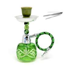 Mini Hookah Set - Made Of Sturdy And Durable Metal, Decorated With Animal Motifs, Suitable For Home Or Bar Use, Featuring A Water Filtration System, A Decorative Hookah, And Exquisite Craftsmanship. - one-size - View 7