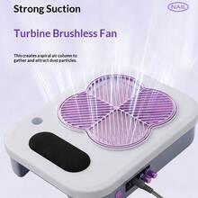 3-In-1 Plug-In Nail Dust Collector With UV Light And Electric Nail File, Dustless Manicure Set, Ideal Gift For Women - Multicolor - View 4