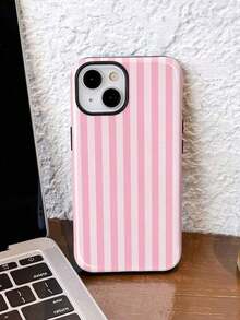 1pc Minimalist Artistic Colorful Striped Pattern Glossy 2-In-1 Phiên Film Hard Phone Case Compatible With Samsung/ 11/12/13/14/15/16/17 Pro Max - 多色 2 - 查看 7
