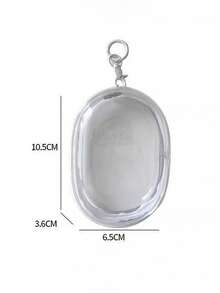 透明数据线收纳袋 耳机收纳袋 PVC材质数据线收纳袋 带钥匙扣 - 彩色 - 查看 5