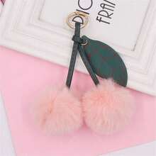 1 件可爱毛绒樱桃钥匙扣 - 女士毛绒绒包包钥匙扣、背包挂饰、汽车钥匙扣 情人节汽车配饰 包包挂饰 可爱哥特风 Y2K 圣诞节礼物创意 包包配饰 带证件夹的挂绳 汽车配饰 包包挂饰 汽车配饰 老师 朋友 姐妹 - 彩色 - 查看 3