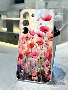 1个加厚透明花卉彩绘防摔手机壳，兼容三星Galaxy S26/S26PLUS/S26 Ultra、S25/S25PLUS/S25 Ultra、A17/A07/A16/A36/A26/A56/A50/A12/A32/A52/A72/A51/A21S/A13/A14、S24/S24PLUS/S24Ultra、S22/A52/A53/A54/A55、11/12Pro/12/12X/13Pro/14Pro/15Pro、Redmi 10/9/Note9/12c/Note11pro/Note8Pro - 彩色 - 查看 4