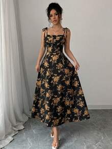 Women Midi Dresses - Yellow - View 5