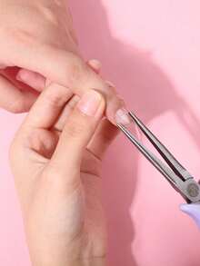 Purple Handle Long Pointed Nail Shaping Pliers, Nail Extension Shaping Clamp, Nail Extension Tool - Multicolor - View 5