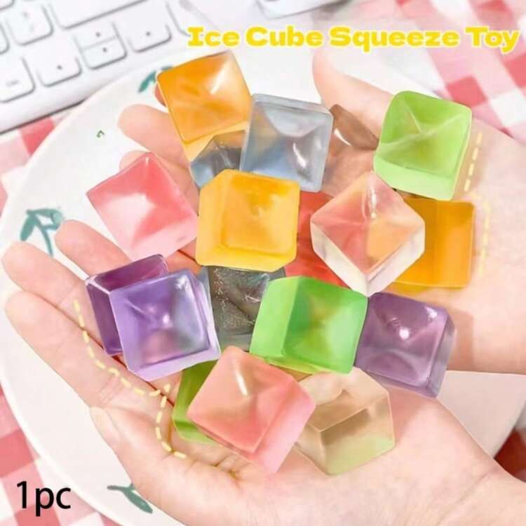 1个超柔软湿菠萝慢回弹减压挤压玩具 - 湿软慢回弹挤压 - 减压玩具 - 压力缓解玩具 - 挤压玩具 - 新款TPR挤压玩具 - 缝纫玩具 旅行玩具 课堂指尖玩具 迷你玩具 洗澡玩具 圣诞文具 减压球 生日礼物 - 完美礼物 - 礼品（实物无水印）（配件随机/配件颜色和款式随机）（珍珠链和缝纫线颜色随机，颜色不固定，并非仅限于图片所示颜色） - 彩色 - 查看 10
