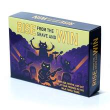 《复活与征服》——一款融合了墓地复活、隐藏牌组控制、僵尸复活系统、高互动性、虚张声势和冒险风险元素的生存策略卡牌游戏。紧张刺激的游戏体验，极具重玩价值的派对策略游戏。 - 黑色 - 查看 3