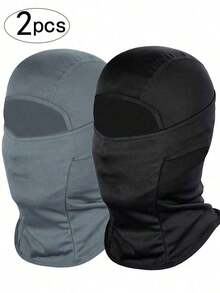 2pcs Men's Lightweight Balaclava Face Mask, Sun Protection Mask Suitable For Motorcycle, Skiing And Other Sports - Nhiều màu - Xem 13