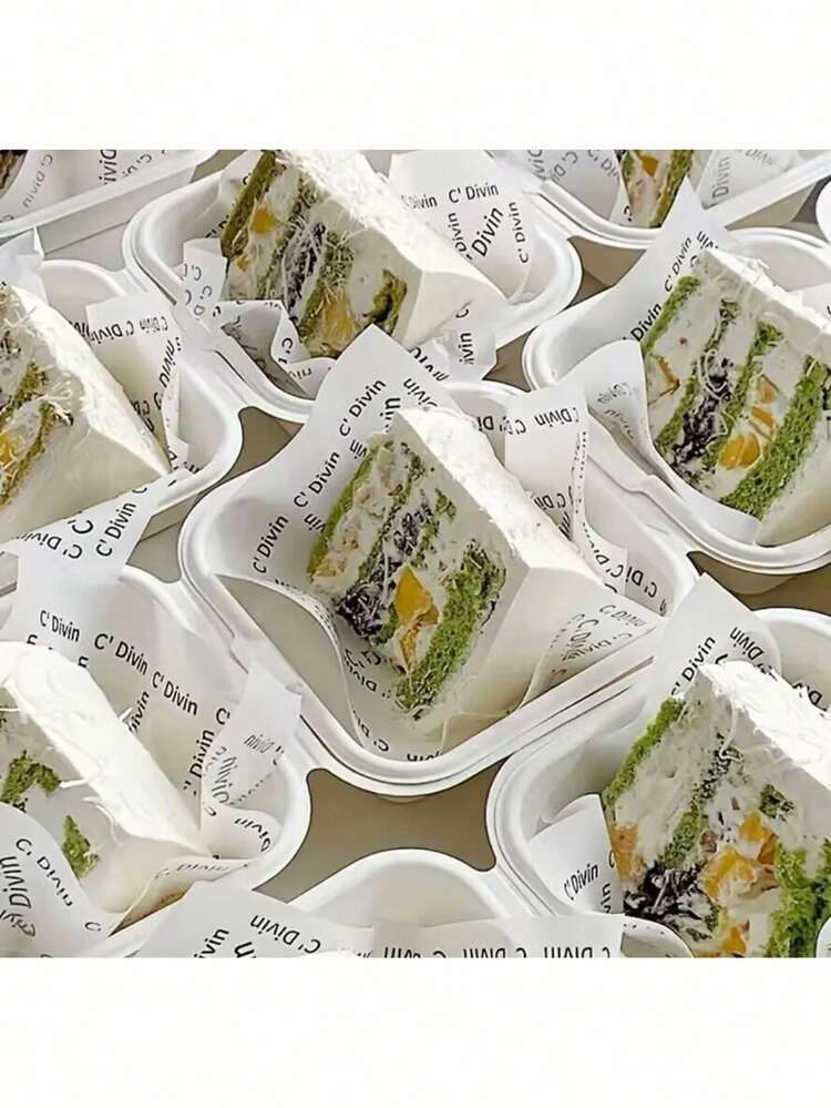 5/50/100 Pieces Baking Paper, Suitable For Baking Sweets, Cakes, Sandwiches, Burgers And Other Baking Food Packaging And Plate Lining. It Can Be Used For Home Baking, Dessert Shop, Coffee Shop, DIY Kitchen Baking Paper. - Multicolor - View 7