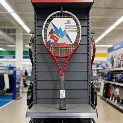 1 pièce Raquette de tennis - Effet de rebond parfait, facile à utiliser, convient aux personnes de tous âges pour s'entraîner ; convient aux débutants, permettant un frappe de balle rapide, précise et stable. Extérieur, sports de fitness, salles intérieures.