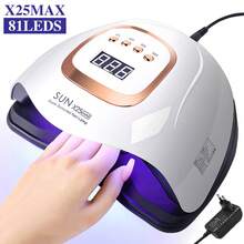 新款美甲烘干机，快速烘干UV LED美甲灯，凝胶指甲油固化灯，81颗LED灯珠，4档定时设置带自动感应，美甲沙龙设备，美甲艺术，情人节礼物 - 查看 8