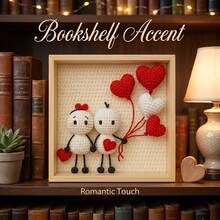 2 Stücke Häkel-Set für Anfänger zum Valentinstag, Häkel-Set für Erwachsene Anfänger mit Schritt-für-Schritt Textanleitungen, Paar DIY Strick-Set, süße Lustige Dekorationsornamente für Zuhause, Geschenke zum Geburtstag, Valentinstag und Ostern - Paare - Übersicht 6