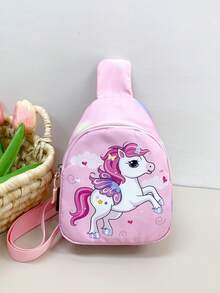 1pc Young Girl's Lightweight Zipper Closure Casual Chest Bag/Waist Bag, Suitable For Daily Use - Chest Bag - View 12