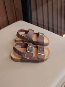 Children's Shoes, Summer Girls' Sandals, Boys' Roman Shoes, Kids' Beach Shoes, Baby Shoes - Brown - View 5