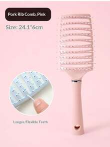 1pc High Cost-Effective Practical Colorful Pig Rib Shaped Comb, Made Of Plastic Material, Curved Design, Fluffy Top, Can Effectively Prevent Static, Not Easy To , Not Pull The Scalp, Can Massage The Scalp, Increase Hair Volume, Suitable For All Hair Types, Daily Styling, Hair Salon, Quick Grooming, Home Care, Commuting Styling And Other Scenarios, An Essential Item For Mother's Day And Graduation Season For Barber Salon Beauty Travel Essential Hair Products,Hair Cares,Hair Accessories Hair Tool Kit Hair Styling Kit - Multicolor - View 15