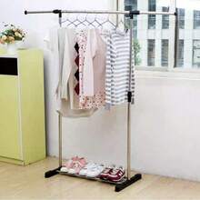 Percha de ropa, perchas para secar, dormitorio con balcón móvil, percha sencilla para guardar ropa en alojamiento estudiantil, percha vertical - A - Ver 5