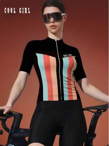 2026 Casual Striped Bicycle Riding Shirt, Cycling Top - Multicolor - View 1
