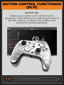GameSir G7 Pro Zenless Zone Zero Edition Wireless Controller Compatible With Xbox Series X/S Gamepads Compatible With Xbox One X/S PC Windows Android Phone Controle Officially Licensed By Microsoft Mag-Res TMR Joysticks Hall Effect/ Micro Switch Triggers Gyroscope 1000 Polling Rate 4 Motor Rumble 4 Remappable Buttons With 3 Magnetic Faceplate Charging Station Carrying Case - G7 Pro - View 8