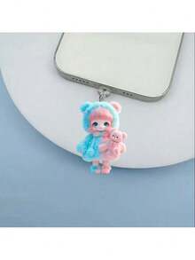 黑色加厚手机壳，兼容多种手机型号，包含2D亚克力可爱蓝粉女孩Type-C防尘塞，提供防摔保护。兼容多种型号，包括A80 5G/A58 4G/A78 4G/A60 5G/A40/A40M/A98 5G/F23 5G/A38/A18/A58 5G/RENO 5 Lite/RENO 6 Lite/Note 8 Pro/Note 10 4G/Note 10 5G/Note 10S/Poco M5s（印度版）。 - 黑色 - 查看 4