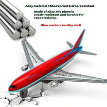 2架A380飞机合金仿真模型，节日纪念品，生日礼物，收藏品 - 彩色 - 查看 6