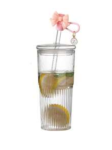 一套包含草帽和杯套，草帽采用可爱的蝴蝶结设计，印有A-Z字母（不含Q/U/X），配有可重复使用的硅胶防尘杯套和吸管塞，是厨房/圣诞礼物的理想之选。 - 彩色 - 查看 7