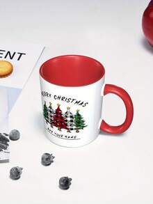 Custom 1PC Christmas Mug 11oz Personalized Name Coffee Cup Novelty Custom Xmas Gift - Green - View 10