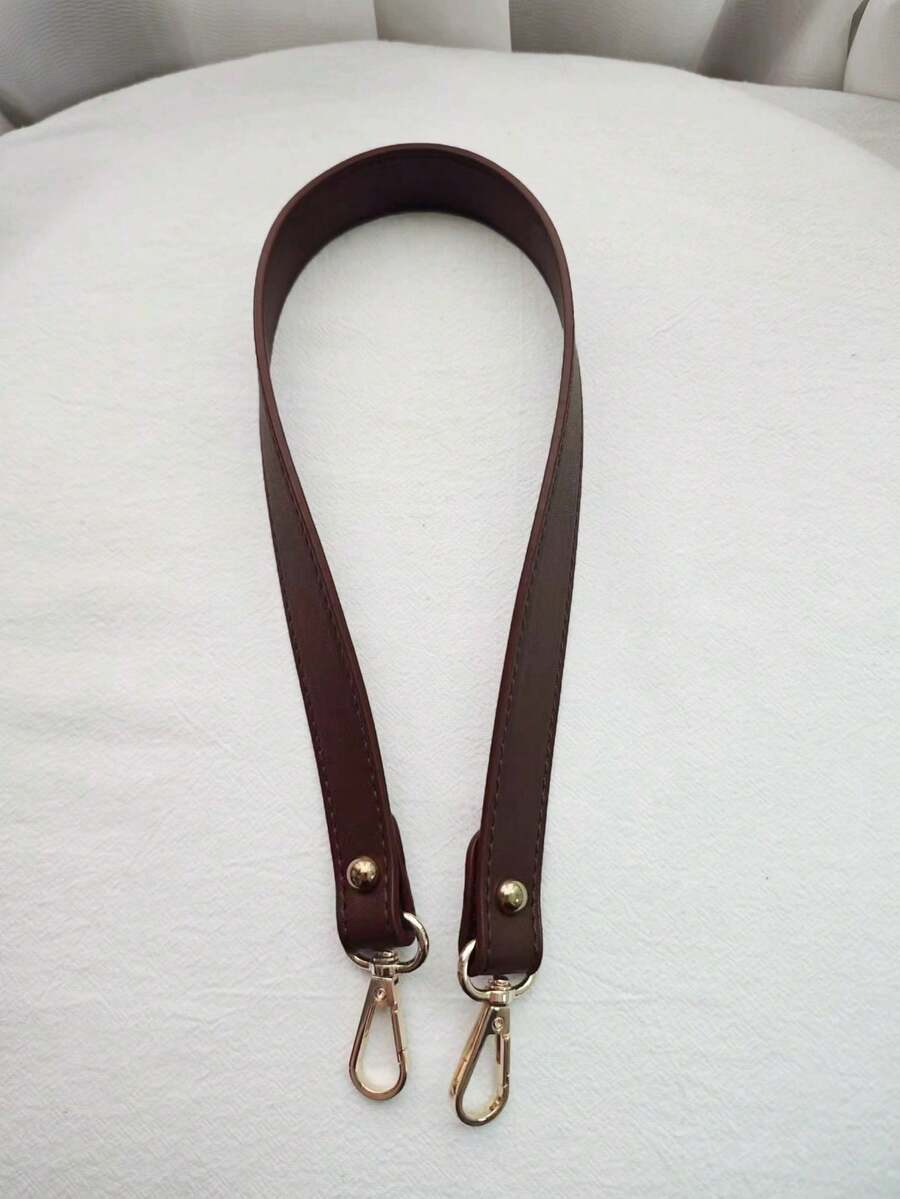 1pc Classic Leather Shoulder Strap Replacement For Handbag Clutch Crossbody Bag Holiday Essential - Brown - View 1