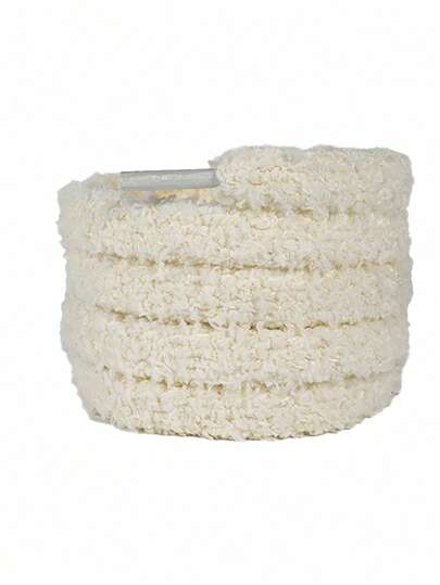1 Pair Widened & Thickened Soft Plush Shoelaces, Suitable For Various Shoes, Clothing, Drawstring Accessories