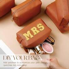 Cosmetic Storage Box & Rack - Orange Brown - View 1