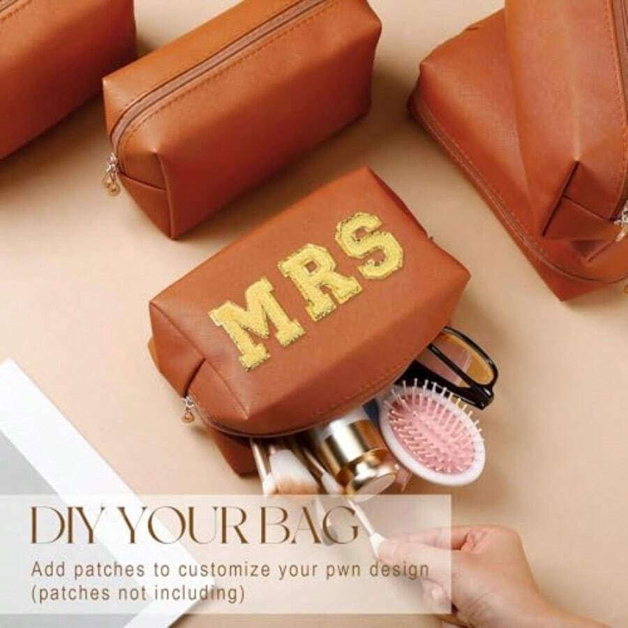 Cosmetic Storage Box & Rack - Orange Brown - View 1