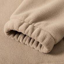 Mubberry Mens Fleece Jacket Full Zip With Hood Pockets Warm Lightweight Winter Jacket - 卡其色 - 查看 10