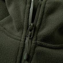 Mubberry Mens Fleece Jacket Full Zip With Hood Pockets Warm Lightweight Winter Jacket - 淺綠色 - 查看 4