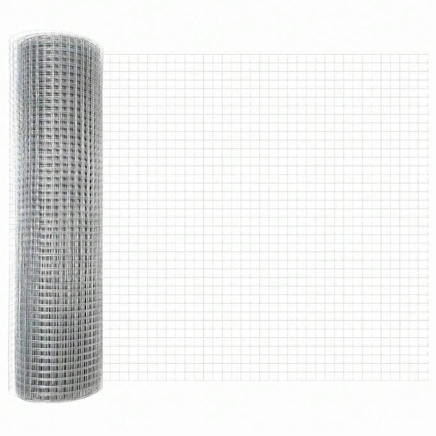 WALPLUS Welded Wire Fence 0.6x10 M Galvanised Steel Mesh Garden Roll - A - View 1