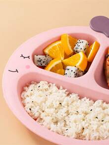 Dolphin Divided Plate, Cartoon Cute Sectioned Dinnerware, Anti-Slip PP - Multicolor - View 9