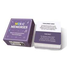 1PC Music Quiz Card Game, Tabletop Game, Fun Song Guessing Challenge, Perfect For Family Gatherings / Friend Parties / Travel, Valentine's Day / Halloween / Independence Day / Christmas Gift - Purple - View 11