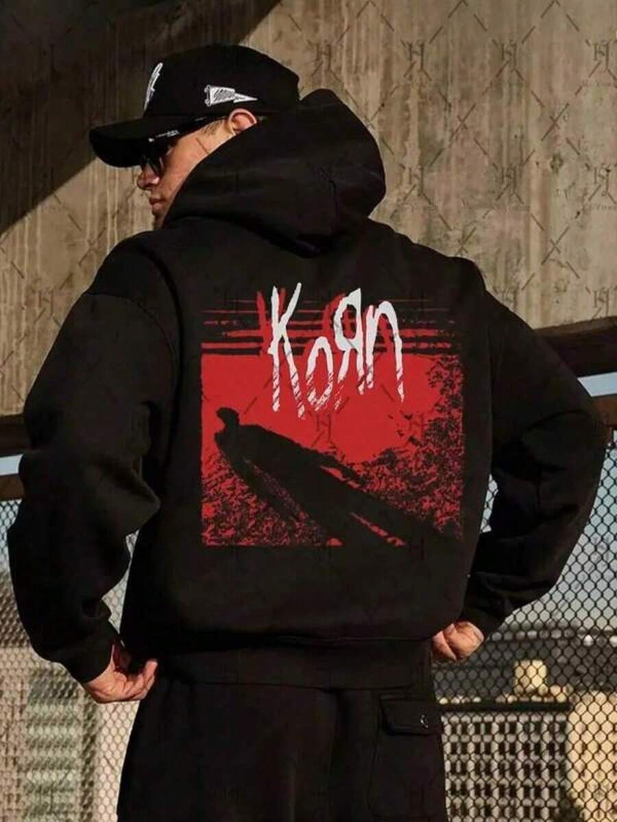 Men Outdoor Hoodies & Sweatshirts - Black - View 1