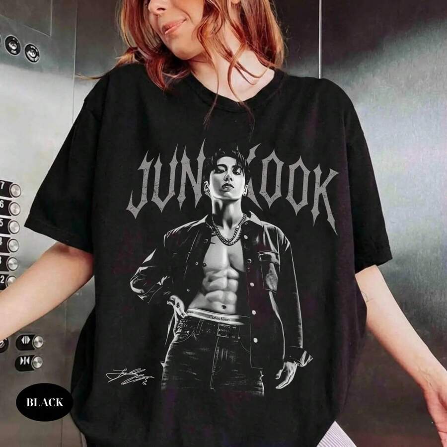 Vintage Graphic 90s Shirt, BTSs Concert 2026 Sweatshirt, Bangtan Comeback 2026 Shirt, Army Fan Concert Gift - 黑色 - 查看 1