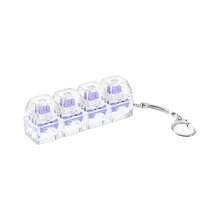 Reusable Sensory Stress Relief Toy With Realistic Keyboard Switch Clicking Sound Fidget Toy Keychain - Suitable For Commuting, Office, Study, Travel And Home Relaxation - Ideal Gift For Christmas, Valentine's Day, Birthday, Easter And Graduation - Available In Multiple Colors, Helps Relieve Anxiety And Improve Focus - Multicolor - View 13