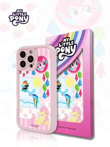 MY LITTLE PONY 1个官方卡通少女手机壳，兼容 17、17 Air、17 Pro、17 Pro Max、11、12、13、14、15、16 Pro、16 Pro Max、14 Plus、15 Plus、16 Plus、15 Pro Max、16 Pro、16 Pro Max、XR、XS Max、X - 粉色 - 查看 2