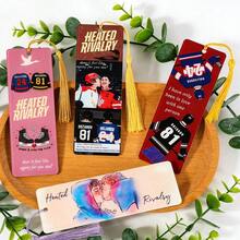 Heated Rivalry: Hockey Romance Acrylic Bookmarks Book Lover Book Accessories Birthday Gifts For Friends Romantic Gifts For Boyfriends - Multicolor - View 2