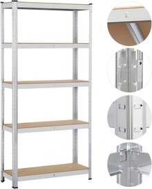 Garage Storage Racks - 2 X 180x90x30 cm - View 5