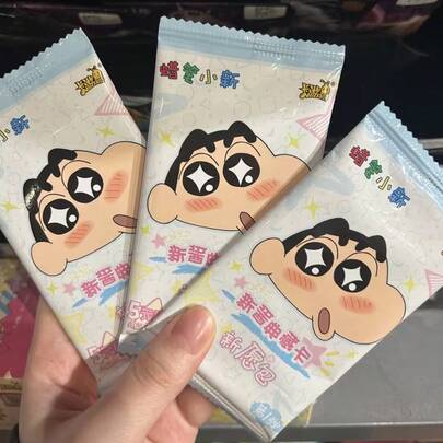 CRAYON SHINCHAN Tarjeta de Shin-Chan - Tarjeta clásica de Shin-Chan - Paquete de deseos de Shin-Chan, adecuado para el aula, la escuela, los recuerdos de la fiesta y el intercambio de regalos, estilo y color aleatorios (incluye elementos de San Valentín, Navidad, Pascua)