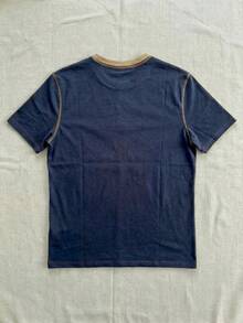 GRDR 1pc Men's Casual Henley Neck Short Sleeve T-Shirt, Summer - Navy Blue - View 6