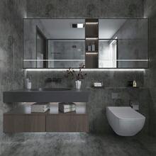 TOTIO Beton selbstklebende Tapete, verdickt, matt, wasserdicht, abnehmbar, grau, Zement-Effekt, Tapetenrolle, selbstklebende Rückseite, Kunststoff, selbstklebende Vinylfolie, DIY, handgefertigte-9823 - 0,4B x 9Lm - Übersicht 9