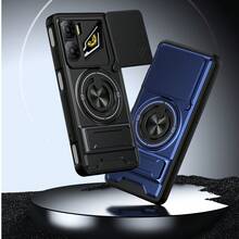 努比亚 NEO 3 5G 手机壳，带滑动摄像头镜头和支架 - 紅色 - 查看 11